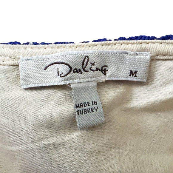 Darling Vintage Blue Candice Lace Dress size Med special event office siren 952 - Picture 8 of 16